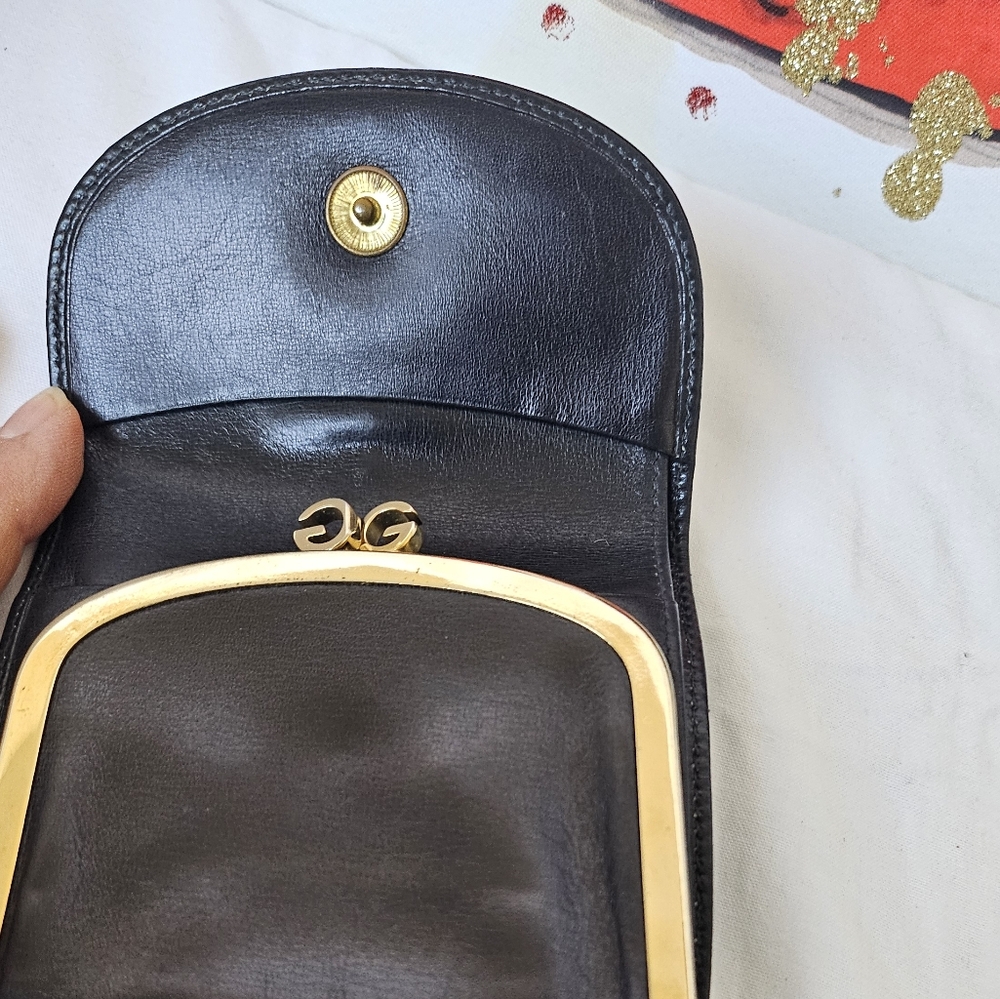 Gucci G Logo horse bit clip leather trifold wallet - Picture 3 of 11
